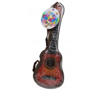 Гитара детская игрушечная коричневая в чехле