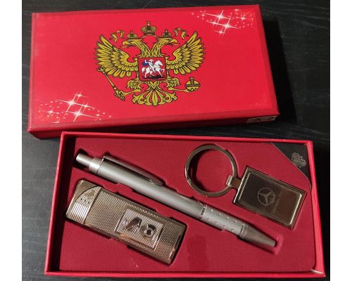 Набор подарочный СССР: зажигалка, брелок, ручка