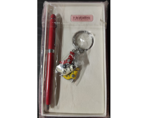 Подарочный набор Nobilis Ручка с брелком красная