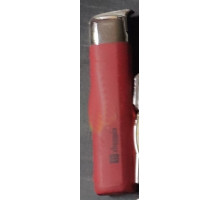 Газовая зажигалка Турбо с цветным пламенем Красная