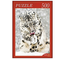 Пазлы Рыжий кот на 500 элементов Снежный леопард