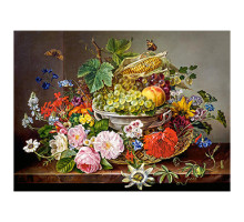Пазлы Castor Land на 2000 элементов Натюрморт с цветами и фруктами