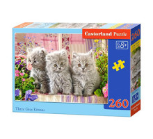 Пазлы Castor Land 260 элементов Три серых котенка