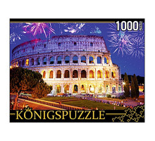 Пазлы на  1000 элементов Konigspuzzle  Ночной Колизей в Италии