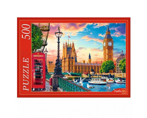 Пазлы Рыжий кот 500 элементов Лондон Вестминстерский дворец