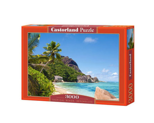 Пазлы Castor Land 3000 элементов Пляж Сейшелы