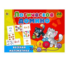 Настольная игра Рыжий кот Логическое домино Веселая математика