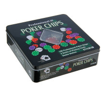 Набор Сима-Ленд для игры в "Покер" (100 фишек, 2 колоды карт)