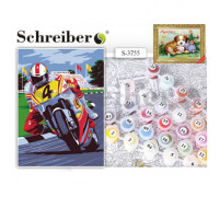 Картина по номерам Schreiber Мотоциклист