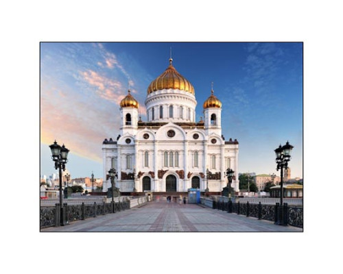 Картина по номерам Рыжий кот «Москва. Храм Христа Спасителя»