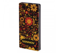 Аккумулятор внешний SONNEN POWERBANK V3802SR, 8000 mAh, 2 USB, литий-полимерный